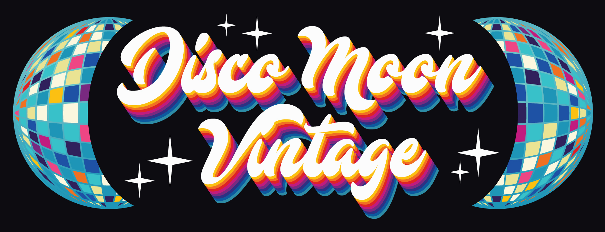 Disco Moon Vintage Logo