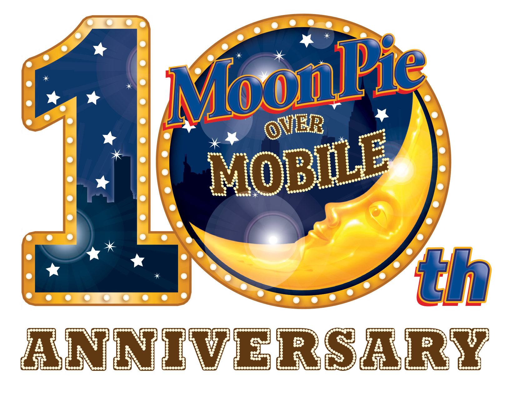 MoonPie 10th Anniversary Logo
