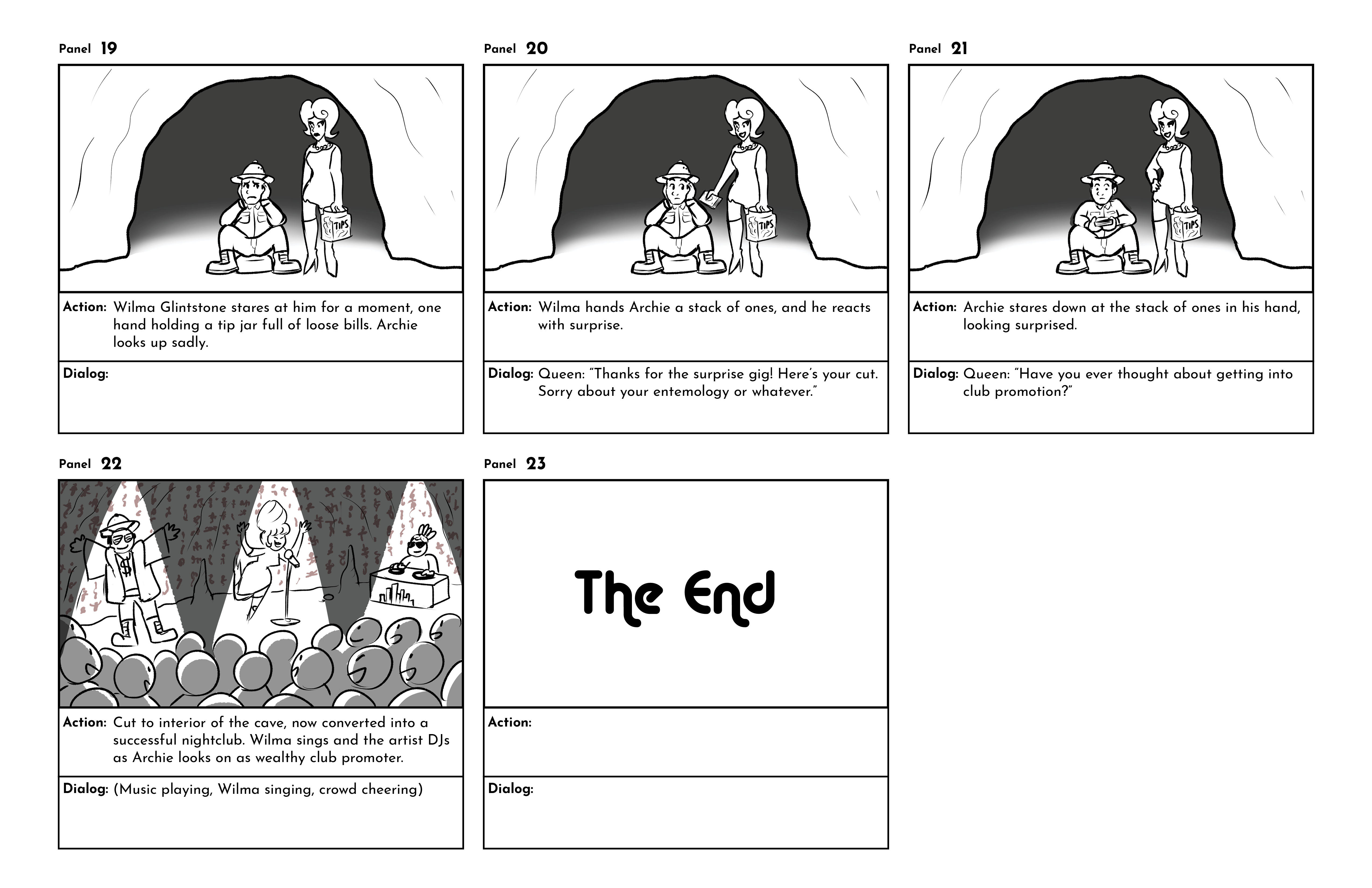 Cave Queen Storyboards