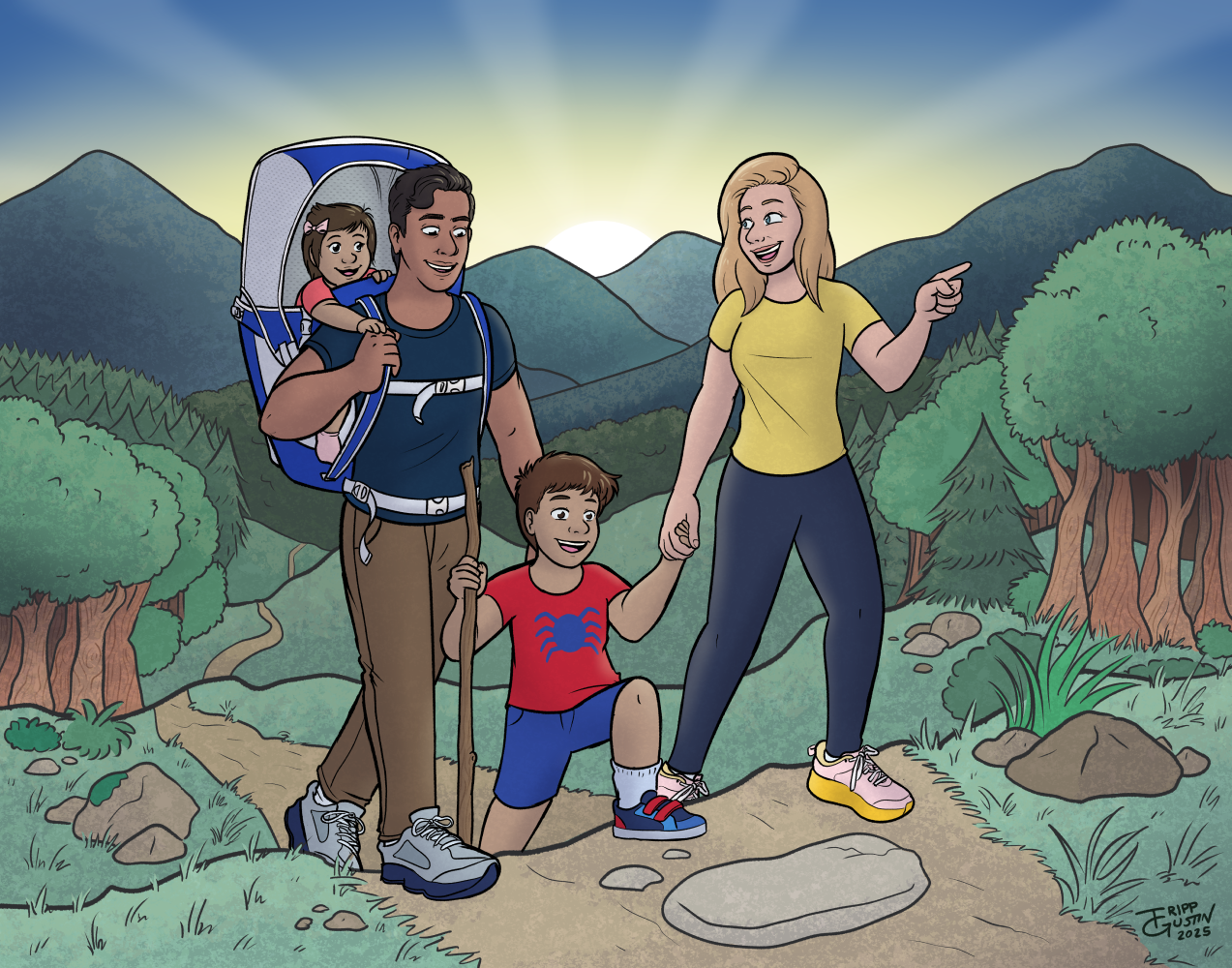 Hiking Family Portrait